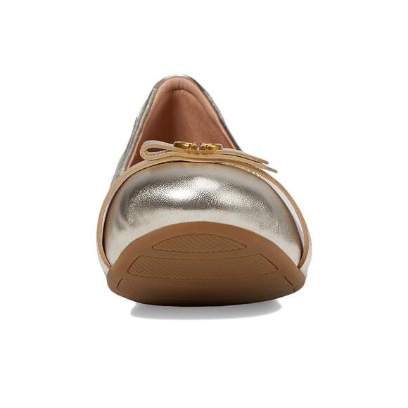 Cole Haan Silver Flats with Gold Accents - Picture 3 of 5